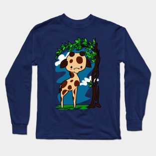 Giraffe and Tree Long Sleeve T-Shirt